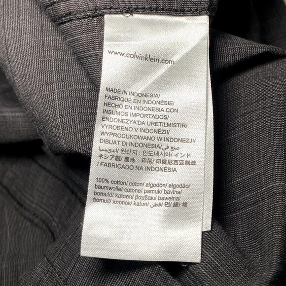 Calvin Klein Men's Grey Dress Shirt - Excellent Condition - Picture 13 of 15